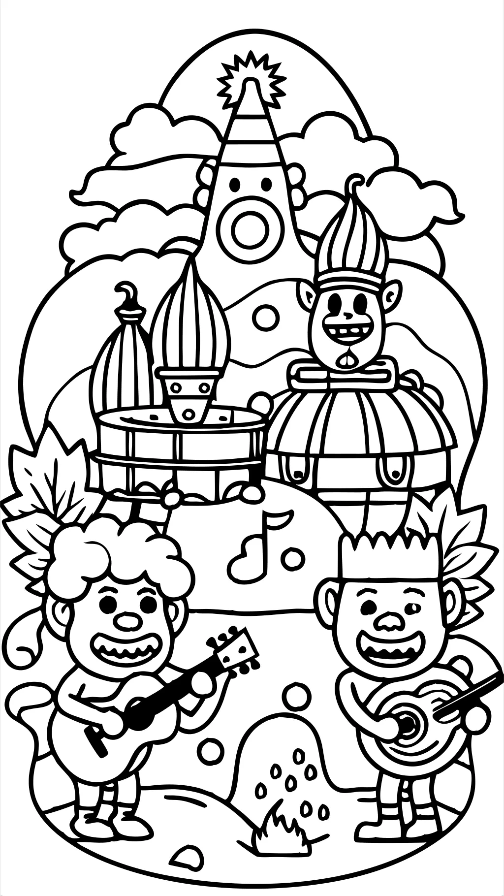 trolls world tour coloring pages